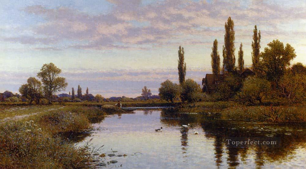El paisaje de Reed Cutter Alfred Glendening Brook Pintura al óleo